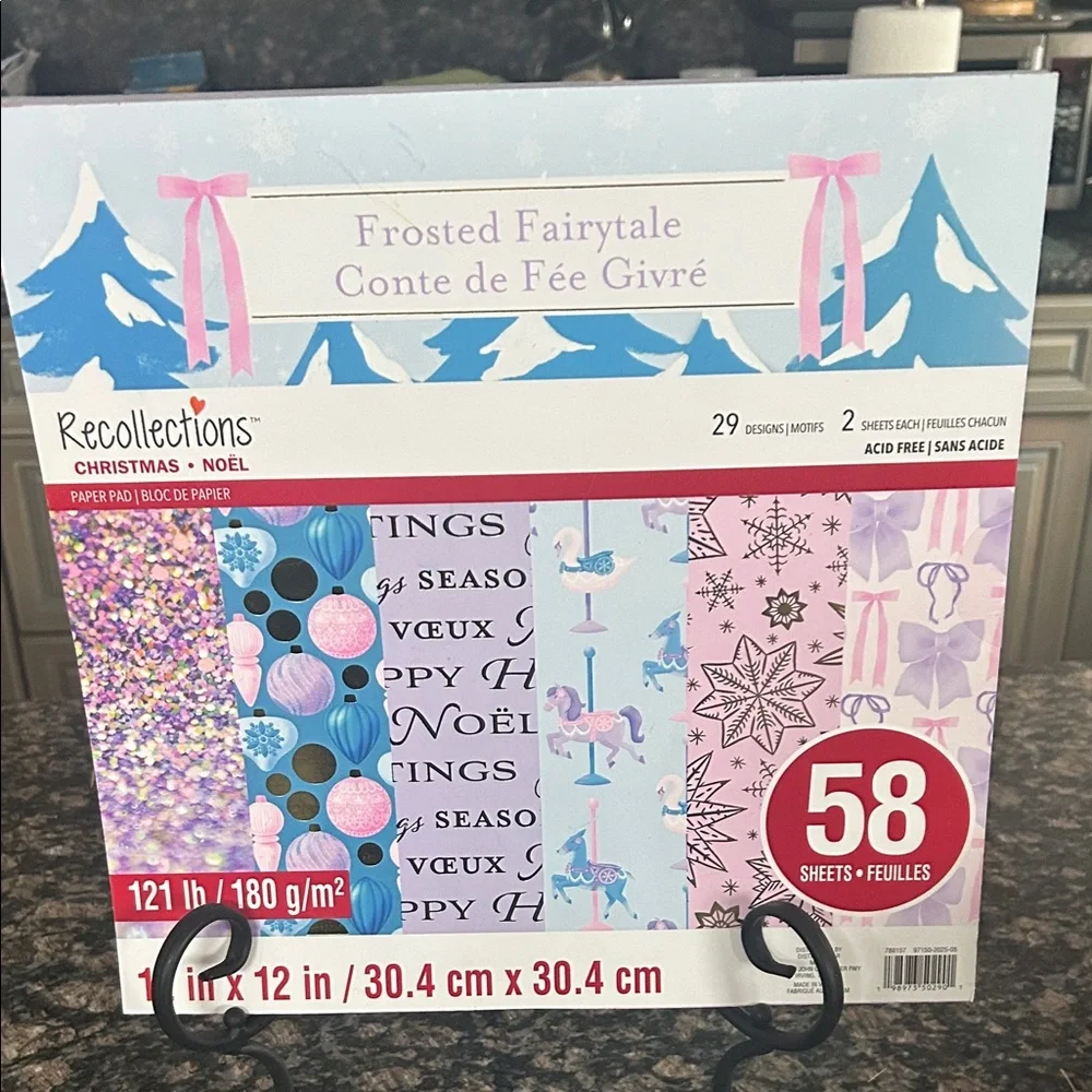 RECOLLECTIONS FROSTED FAIRYTALE PAPER PAD 58 SHEETS 12x12